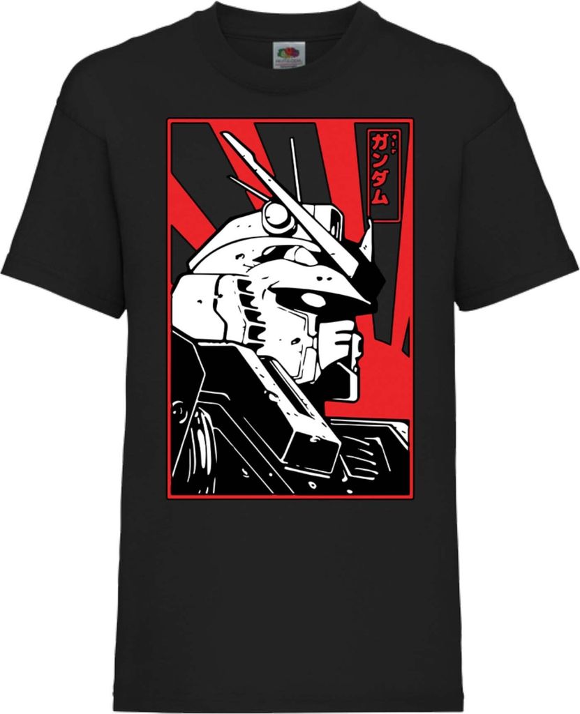 Kinder T-Shirt Mobile Suit Gundam 02 Mobile Suit Gundam, 9-11 Jahr - 140 / Schwarz