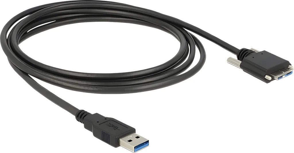 Delock 83599 USB3.0 Kabel Delock A -> Micro-B St/St 3.00m mit Schraube