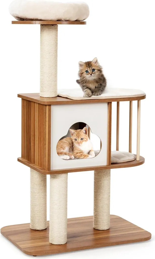 Mobilier pour chat d'appartement : Arbre à grimper stable et design