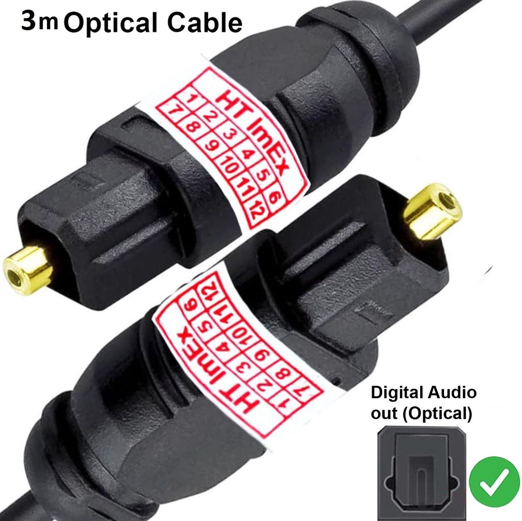 3m Digital Audio Optisches Toslink Kabel TV auf Soundbar für Pioneer SBXN500