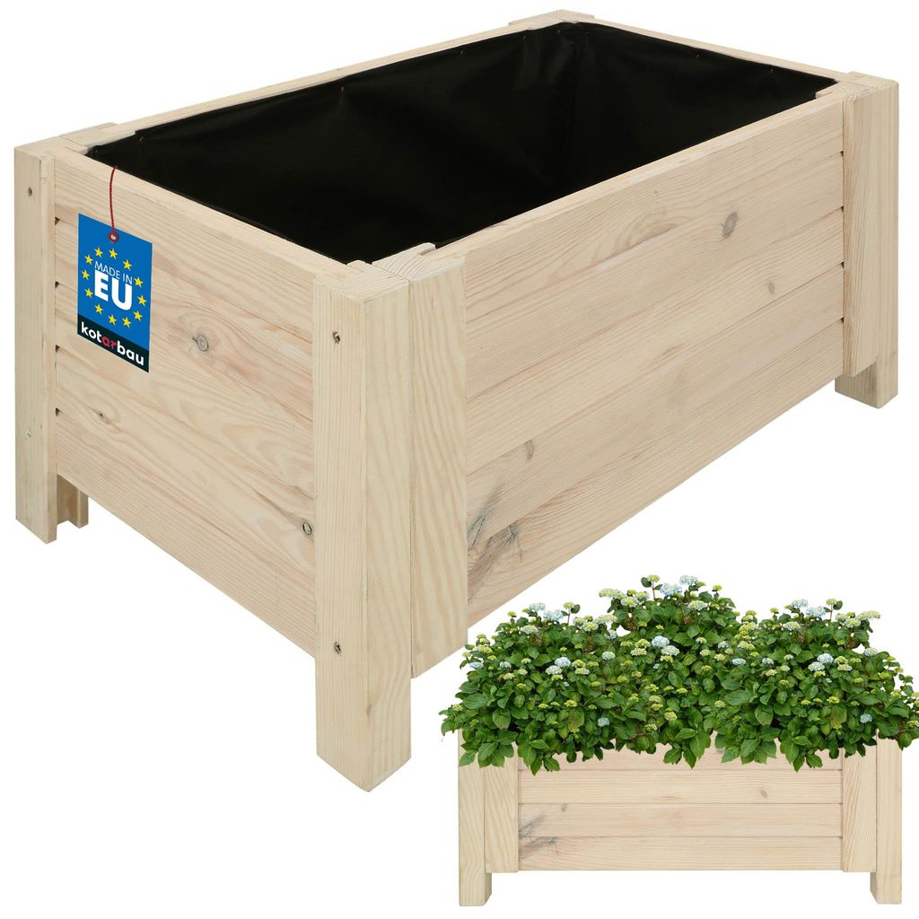 KOTARBAU® Donica Skrzynka Drewniana na Nóżkach 60 x 39 x 30 Zdjęcie produktu 