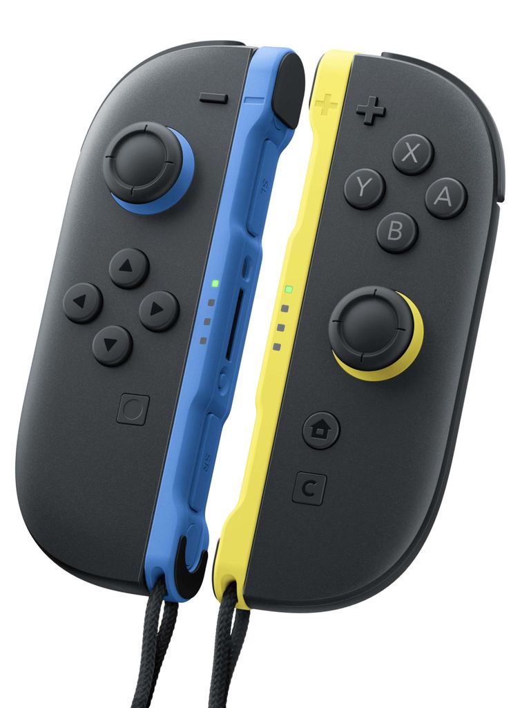 Nintendo Joy-Con 2 Nero, Blu, Giallo Bluetooth Gamepad Immagine del prodotto 