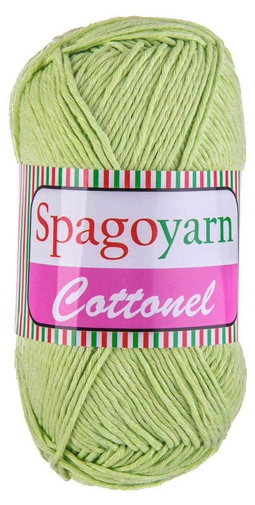 100g Strickgarn Cottonel Uni Häkelgarn Strickwolle pastellgrün