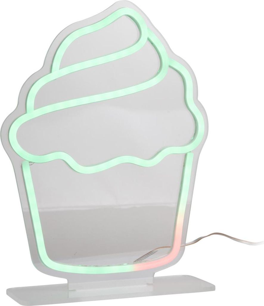 Leitmotiv - Tischleuchte Colour Changing Cupcake - Multicolor - 21.7x21.7x29.3cm Tischlampe - Nachttischlampe, Wohnzimmer, Schlafzimmer