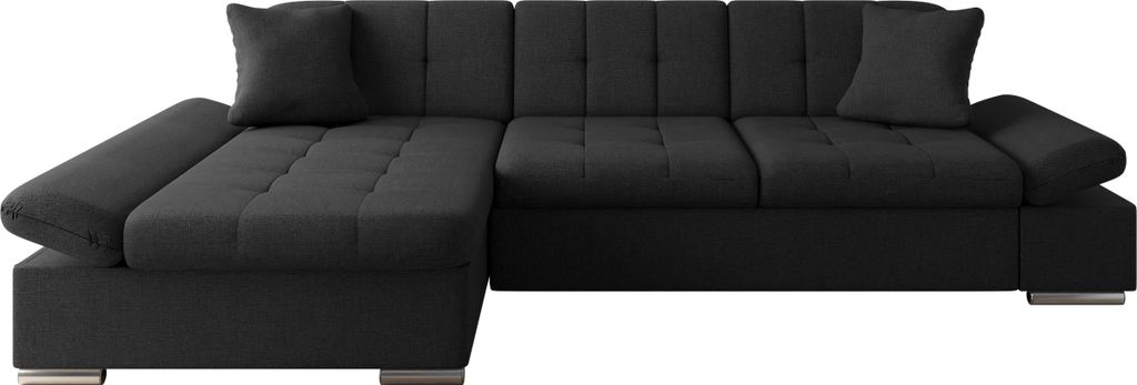 MIRJAN24 Ecksofa Montana mit Regulierbare Armlehnen, L-Form Sofa vom Hersteller (Farbe: Soul 20, Seite: Links)