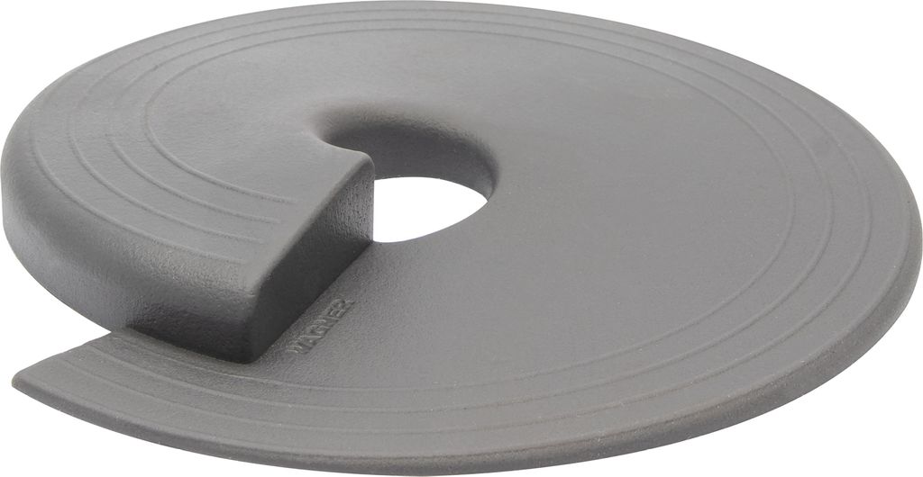 WAGNER Türstopper STOP - Ø 110 x 13 mm, Kunststoff grau, Unterschieben & Einklemmen, schützt Tür und Wand - 15697701