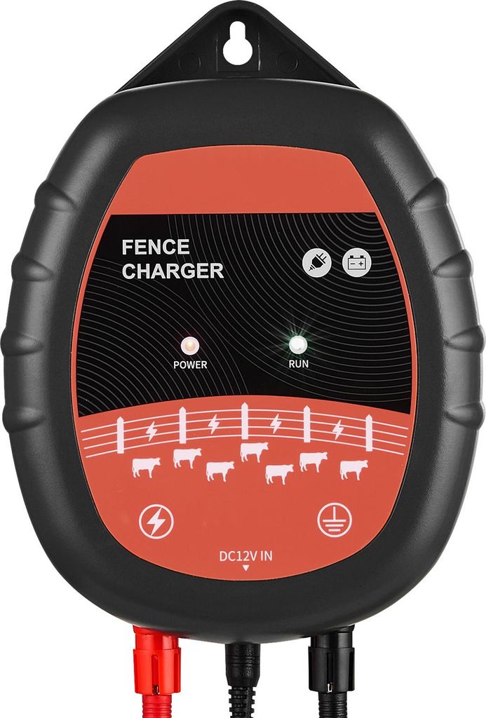 SucceBuy Elektrozaungerät 10 kV 1J, AC/DC mit LED-Anzeige, Reichweite 3 km, Effizientes Plug-in-Ladegerät, Schutz vor Wildtieren für Nutztiere &...