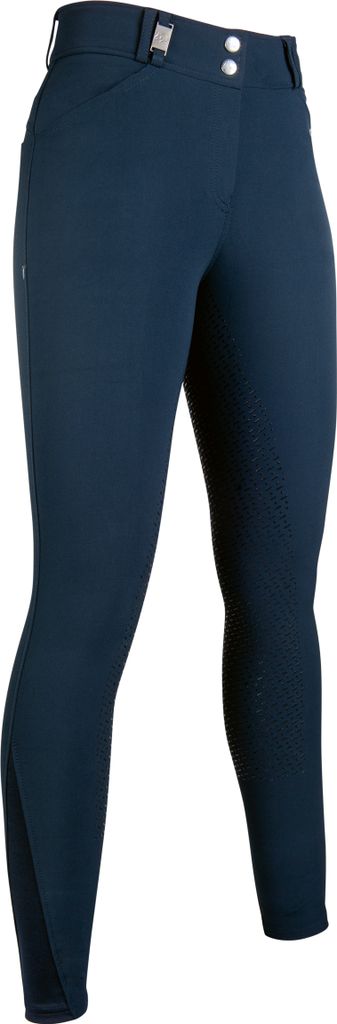 HKM Reithose Monaco Crystal Style Silikon-Vollbesatz DUNKELBLAU, Gr. 44