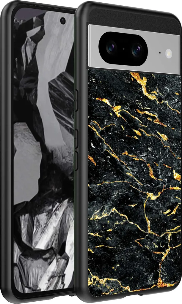 Custodia Slim Pixel 8A Marmo Nero - Eleganza Minimal Smartphonica