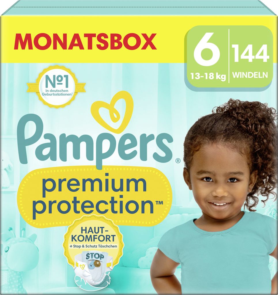 Windel Premium Protection 40705674 Gr.6 Extra Large 144 Stück.