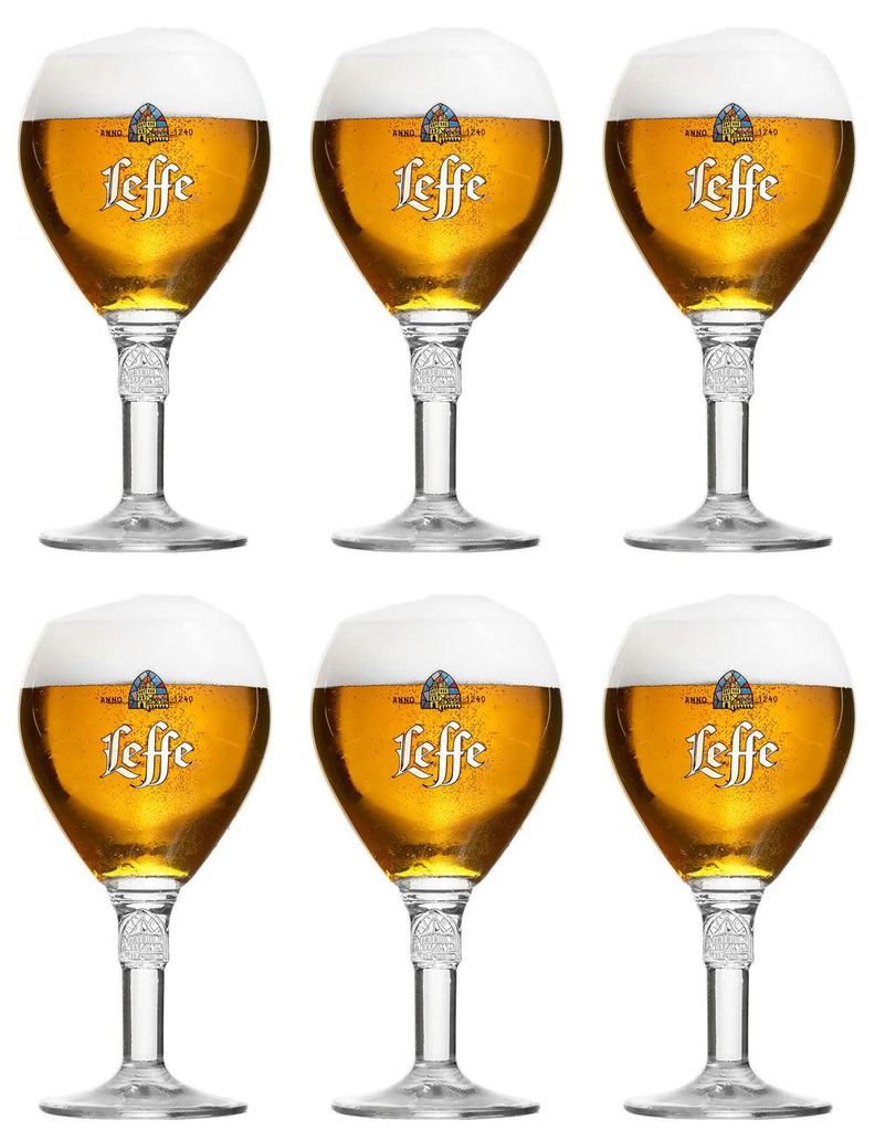 Leffe 6er-Set transparente Biergläser 330 ml Produktbild 
