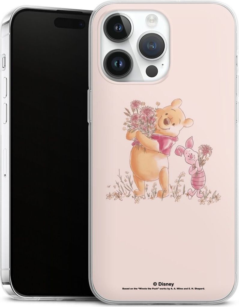 DeinDesign Slim Hülle für Apple iPhone 14 Pro Max Silikon Case Ultra Dünn Handyhülle Disney Offizielles Lizenzprodukt Winnie Puuh Ferkel