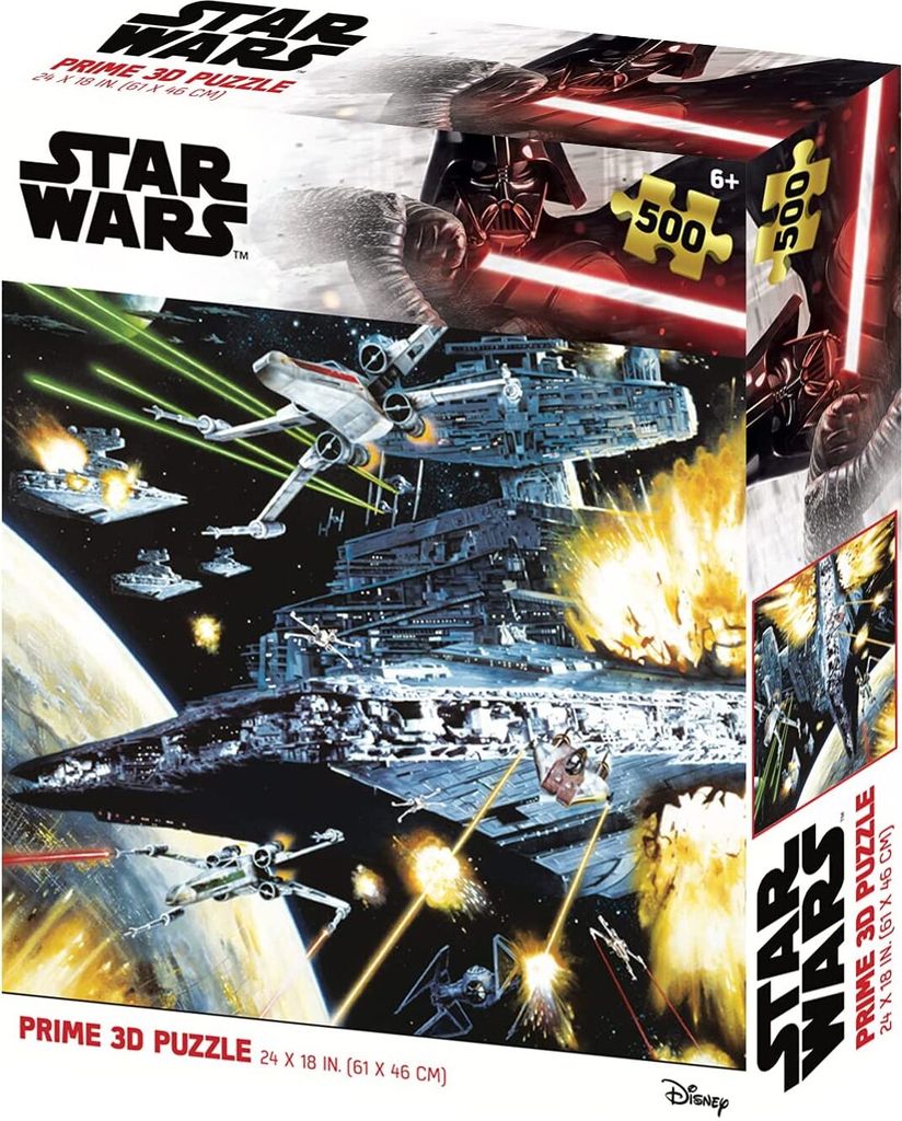 Prime 3d Star Wars Sternenzerstörer Puzzle 500 Stücke Silber Silber One Size