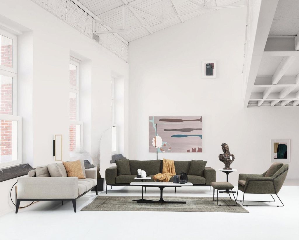 Moderne Couchgarnitur Luxus Sofas Dreisitzer Sessel Komplettes Set Grau