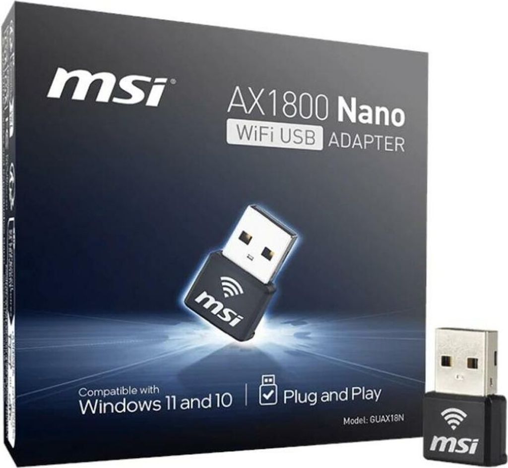MSI AX 1800 Nano WiFi USB kľúč Obrázok produktu 