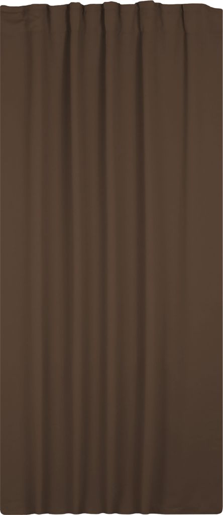 Verdunkelungsvorhang Kräuselband 140 x 245 cm Braun Vorhang blickdicht abdunkelnd Gardine wärmeisolierend