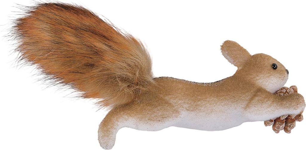Künstliches Eichhörnchen, Weihnachtsdekoration zum Aufhängen, Weihnachtsanhänger, Wanddekoration für Zuhause, Weihnachtsbaum-Dekoration