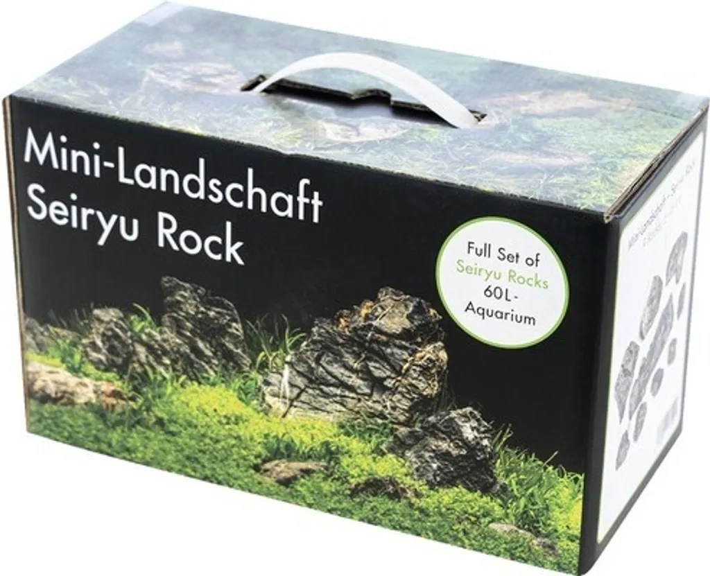 Décoration aquarium 60 L Mini-paysage en résine neutre et durable