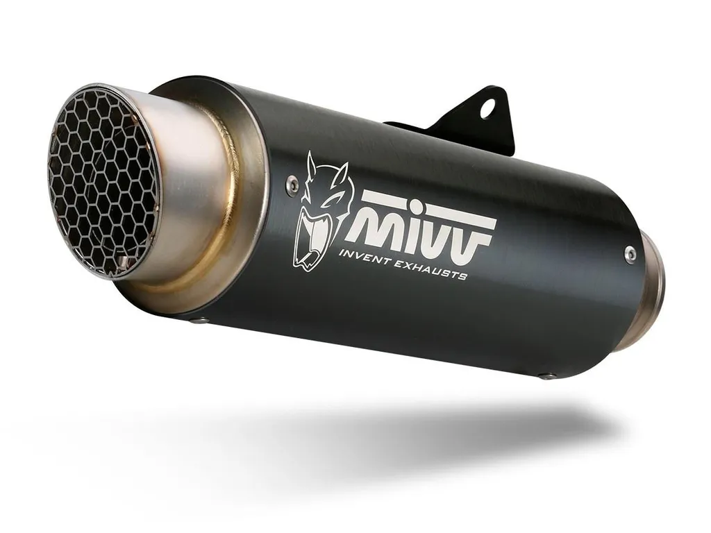 Silencieux Sport MIVV GP Pro Suzuki GSX-S 125 - Inox Noir Haute Qualité