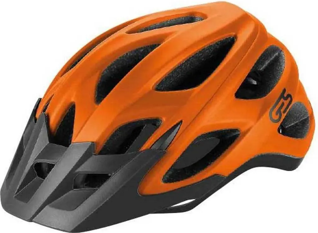 Casque VTT Ges Trail Orange M : Protection Optimale et Haute Visibilité