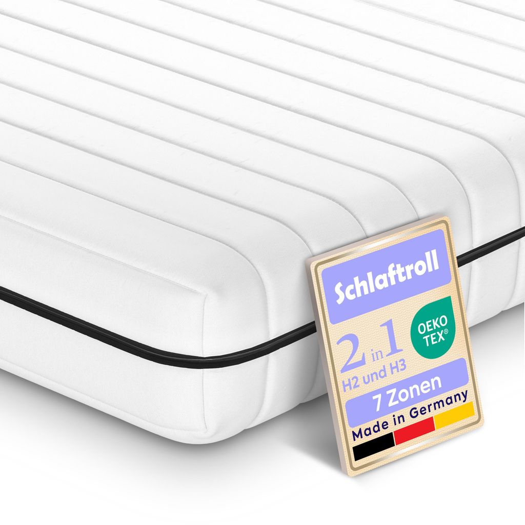 Orthopädische Matratze 90x200 H2 / H3 - 7-Zonen hochwertige Qualität - 13cm