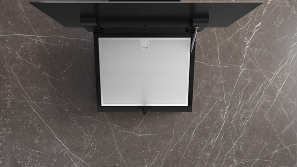 Siemens Wandesse 60 cm Klarglas schwarz bedruckt LC67KFN60 Produktbild 11