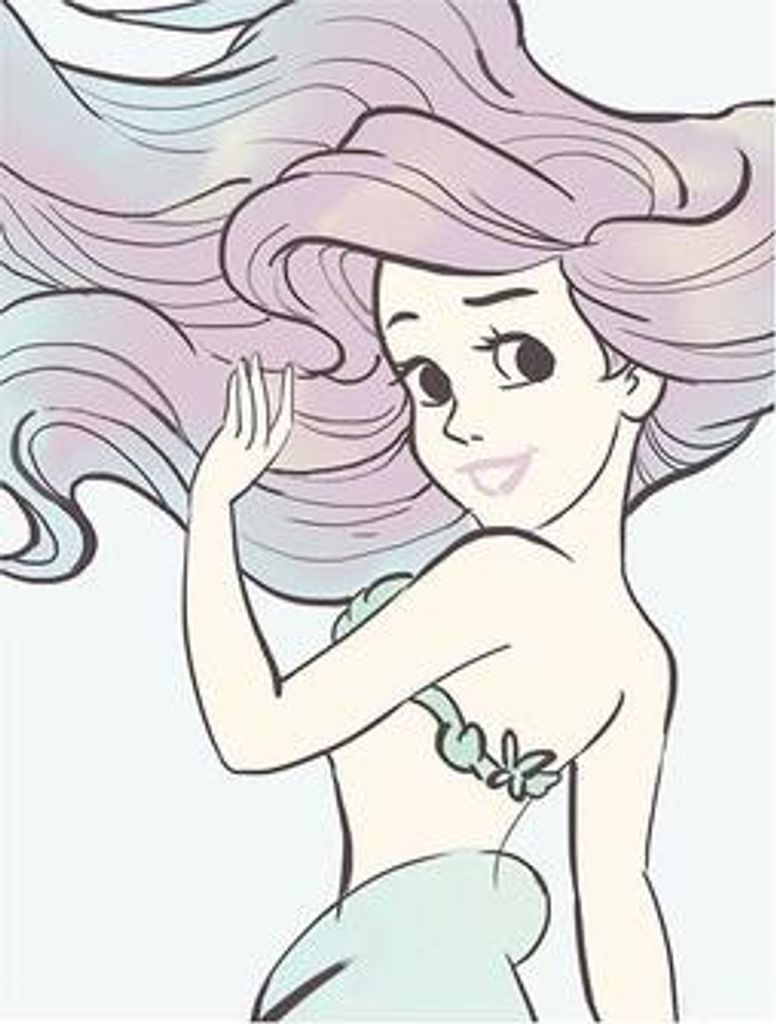 Kunstposter – Ariel Aquarell – 40 x 50 cm Produktbild 