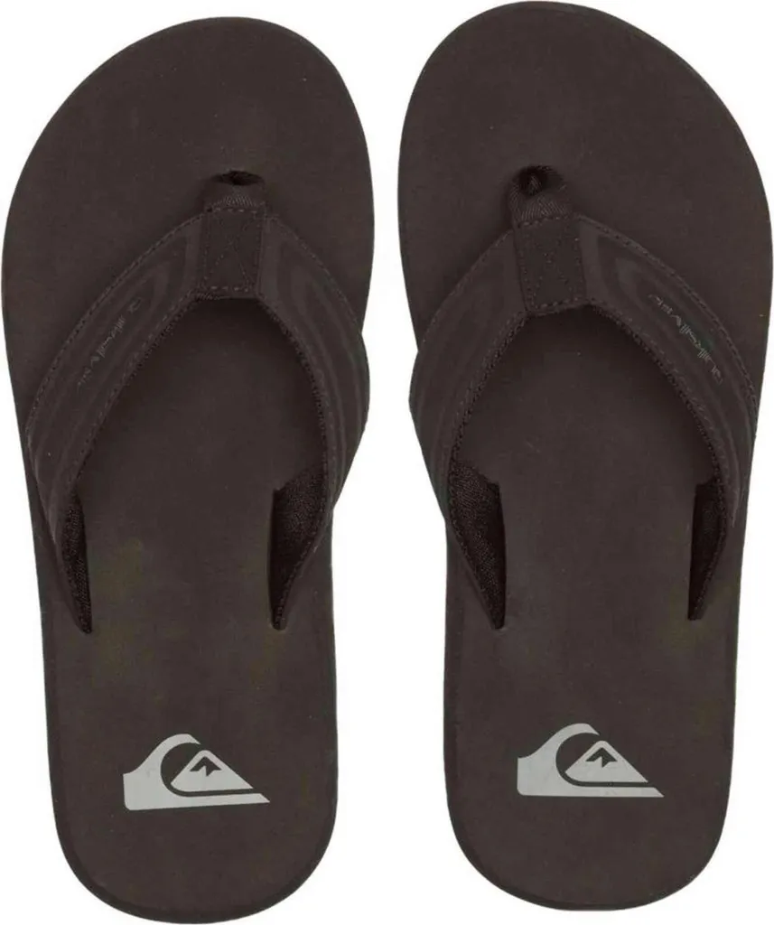 Claquettes de bain Antidérapantes Quiksilver Noir Souple en Taille 45