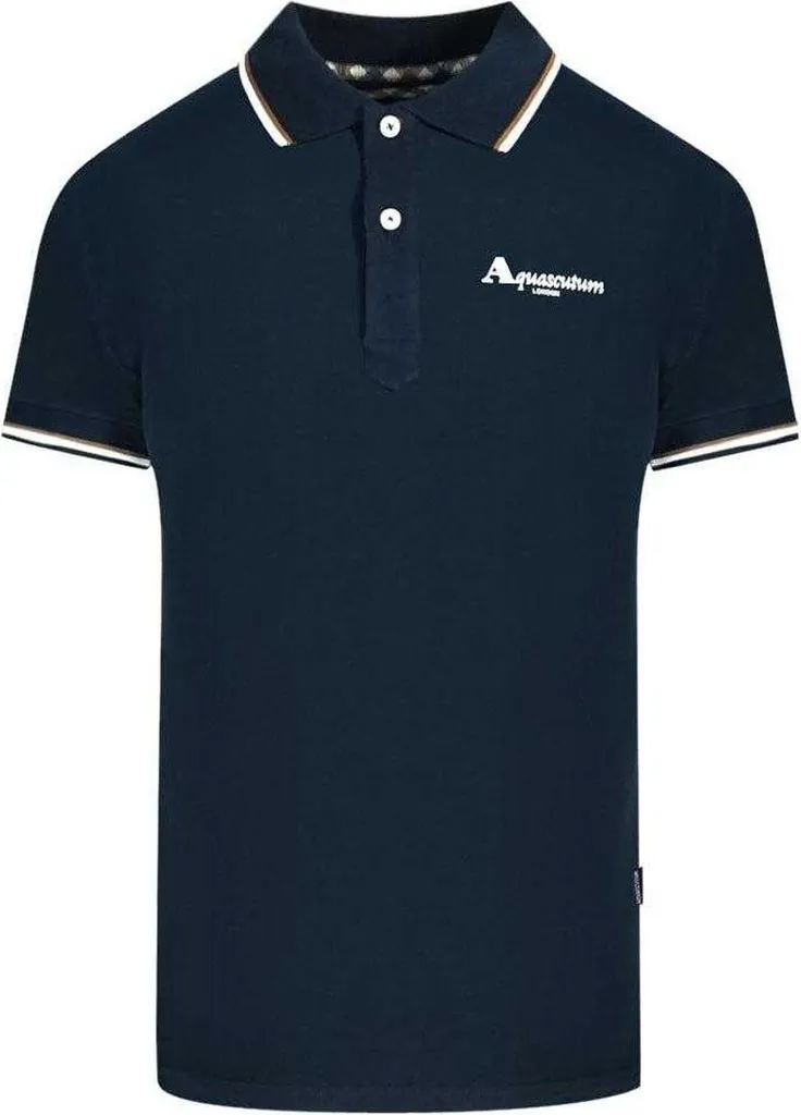 Polo Aquascutum London SY153 Marine M - Confort et Tenue Irréprochable