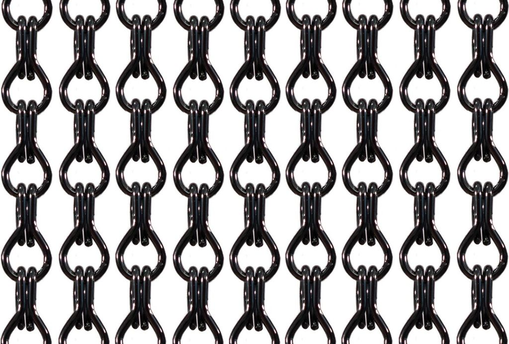 La Tenda ALUSAX 1 XL Kettenvorhang anthrazit,Maße:120 x 230 cm