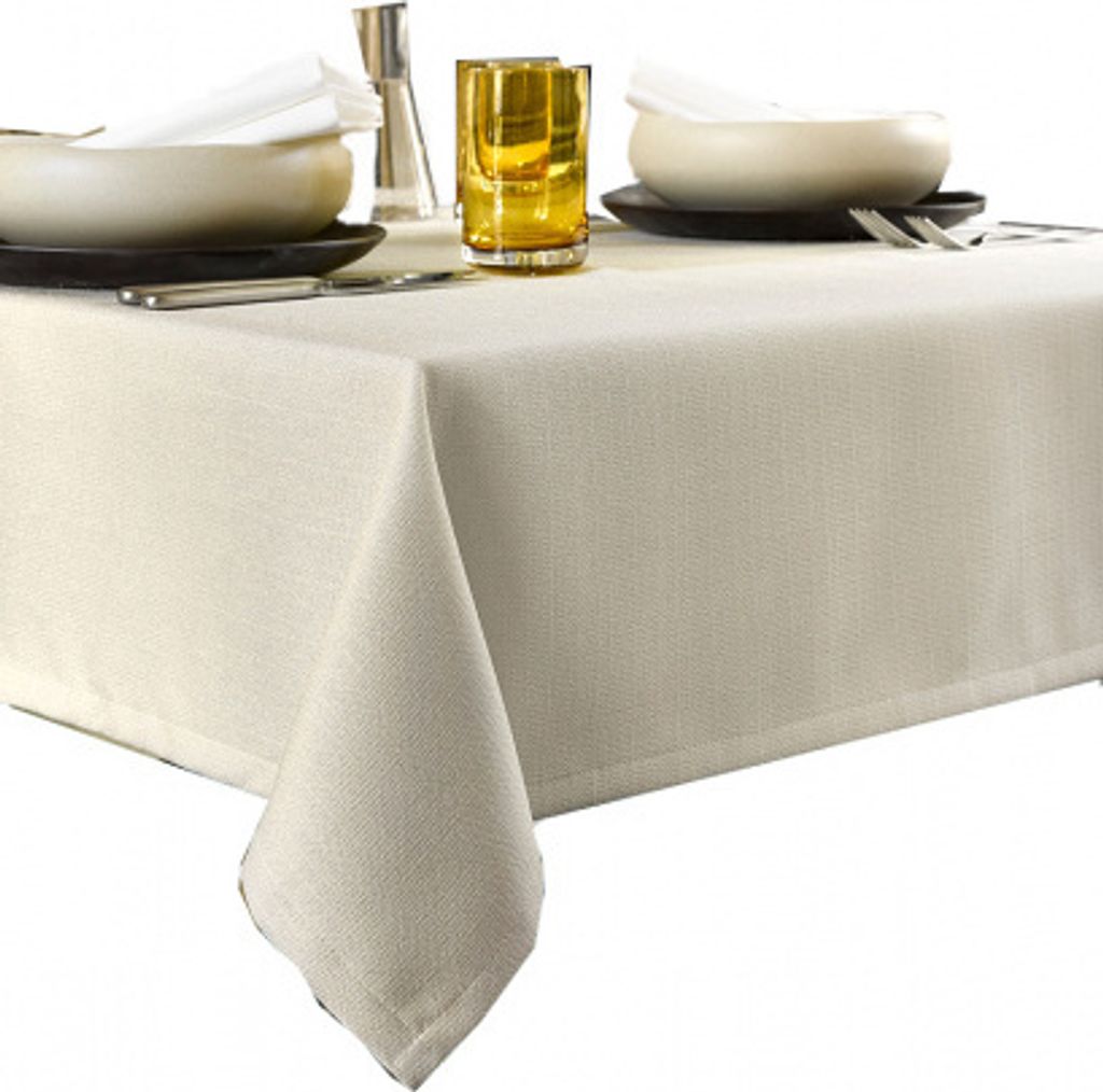 tischdecke Gibson145 x 220 cm Polyester beige