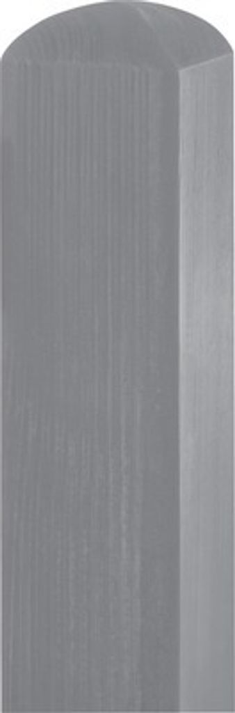 Pfosten Konsta geriffelt 9 x 9 x 100 cm basaltgrau