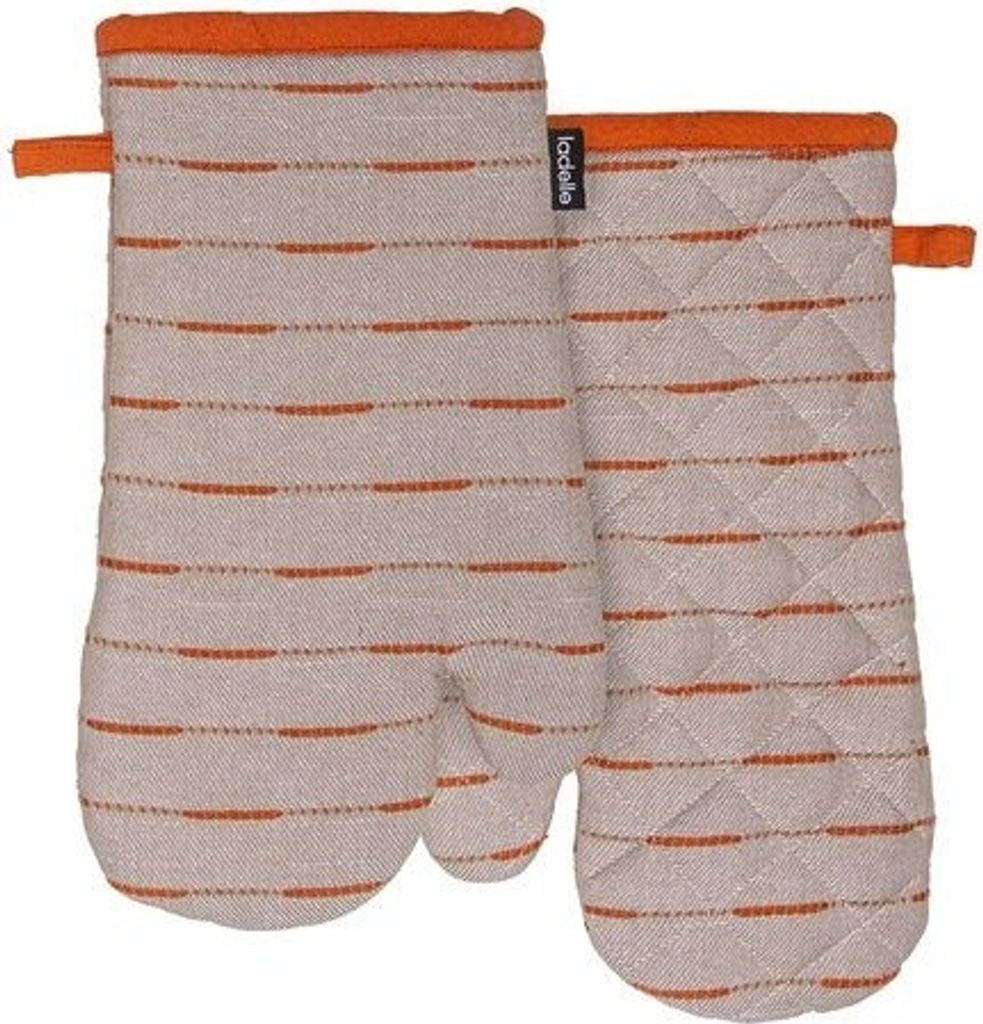 Dash Ofenhandschuh, 2er-Set, Orange, Recycelte Baumwolle, 16,5 x 33 cm - Ladelle | Eco Recycled