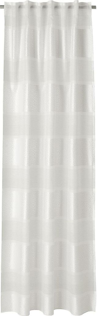 Neutex Schal mit Schlaufenband unten Beschwerungsband Ilma H x B 245 x 144 cm weiß-silber