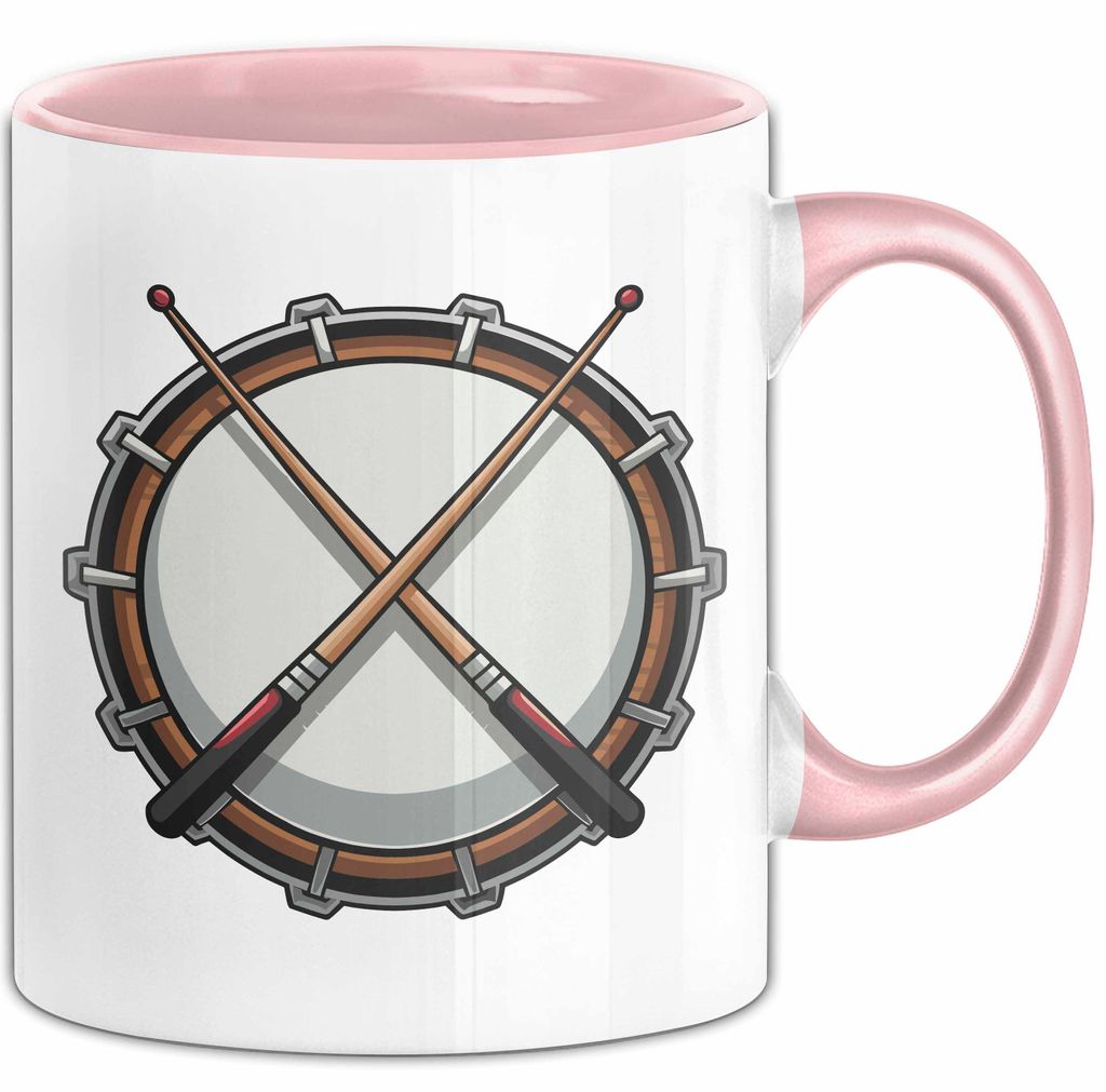 Schlagzeuger Tasse Geschenkidee für Beatmacher Fans (Rosa)