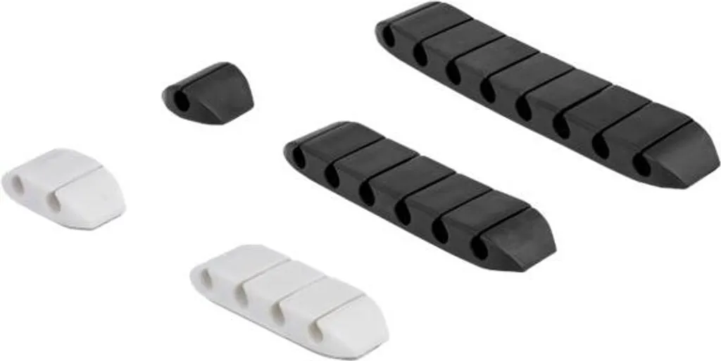 DeLOCK Kit 10 Portacavi Trapezoidali Autoadesivi - Organizzazione Cablaggio