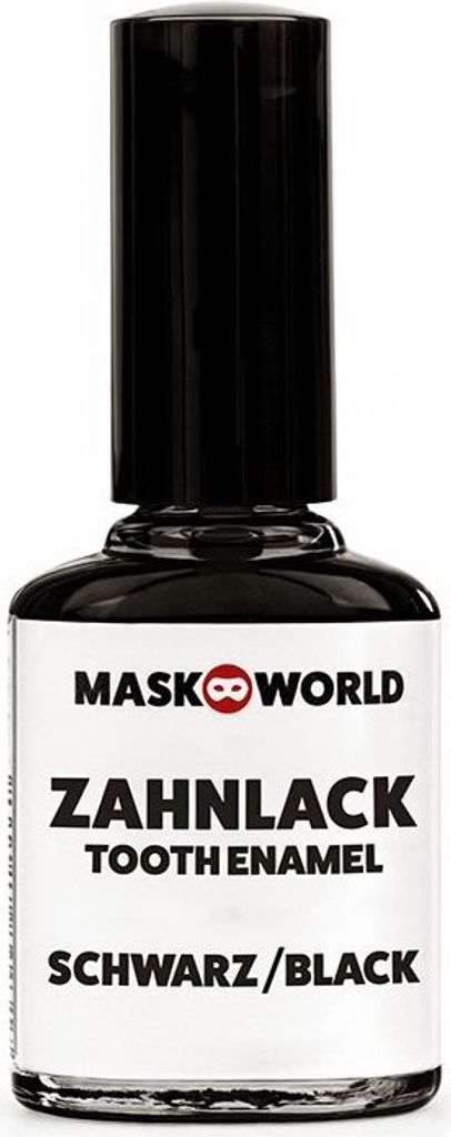 Zahnlack schwarz 10ml Pinselflasche Produktbild 