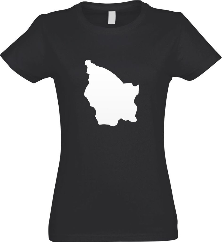 Kiwistar - T-Shirt tailliert - Damen - Graphit - San Marino Umriss Kontur - mit Motiv Bedruckt - Funshirt Design - Sport - Freizeit - Damen - XL