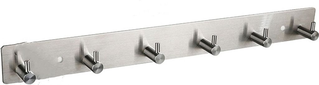 INF Wandgarderobe mit 6 Edelstahlhaken Produktbild 