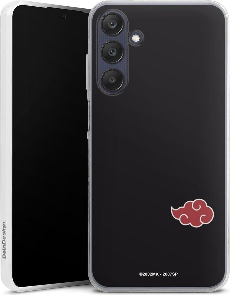 DeinDesign Slim Hülle für Samsung Galaxy A25 5G Silikon Case Ultra Dünn Handyhülle Naruto Shippuden Offizielles Lizenzprodukt Akatsuki