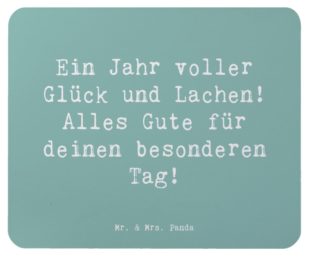 Mr. & Mrs. Panda Mouse Pad Spruch 2014 Geburtstag - Meeresbrise - Geschenk, Glückwunsch, Jahrgang, computer mousepad, Mauspad, Glück, Jahrgangsge...