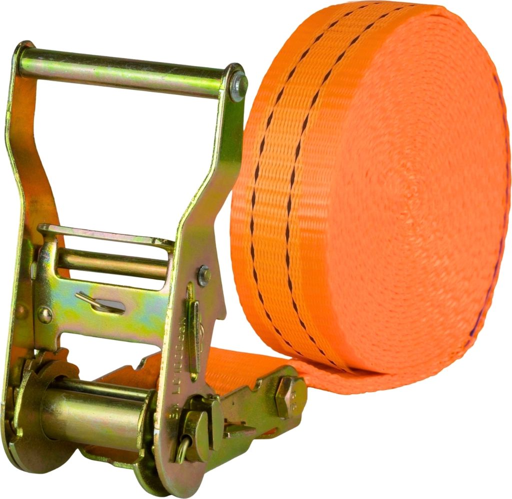 Safetytex 1x Spanngurt 6 Meter 35mm 2000kg einteilig LKW Anhänger Zurrgurt orange