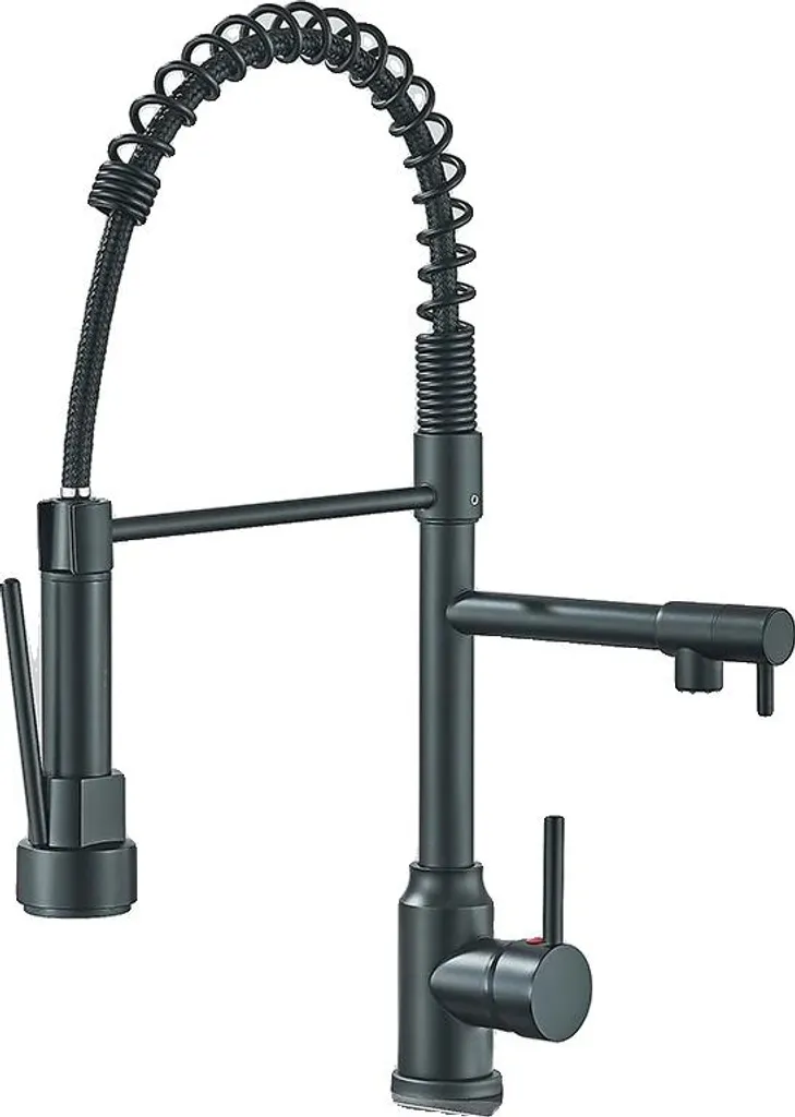Rubinetto Cucina Ottone Nero Opaco 360° | Qualità Garantita Shop