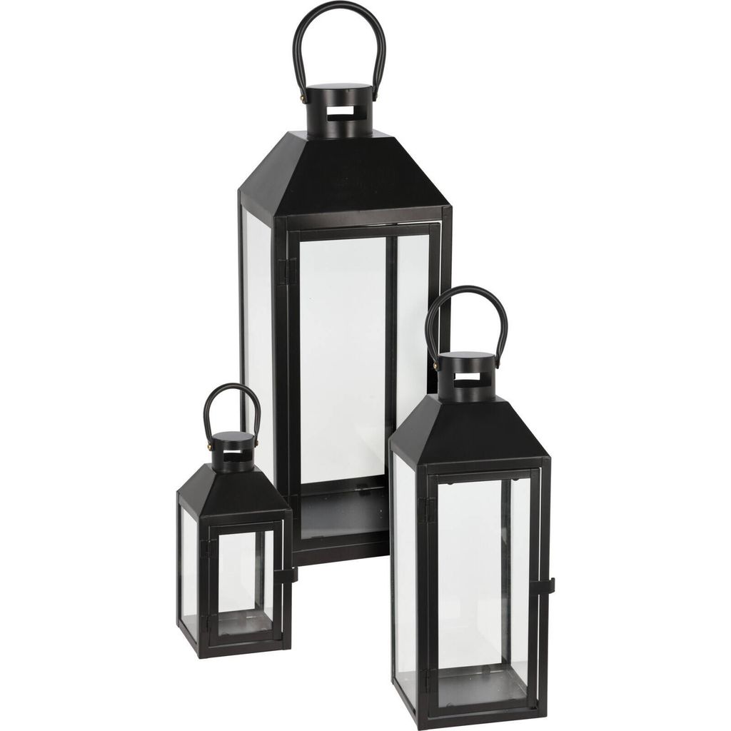 Ensemble de lanternes décoratives en métal, 3 tailles dans Image du produit 