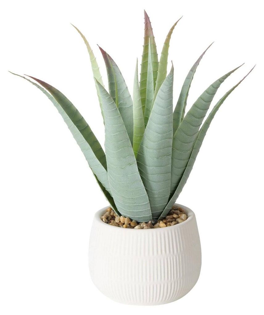 Künstliche Aloe-Pflanze im Blumentopf MONDRAGO, 29 cm Produktbild 