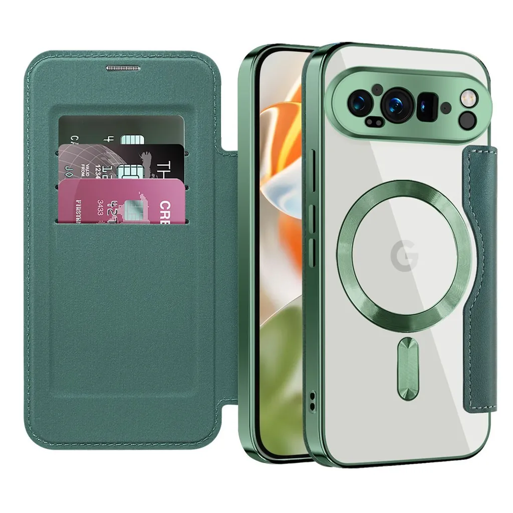 Analisi Custodia Pixel 9 Pro MagSafe Portacarte Pelle Verde