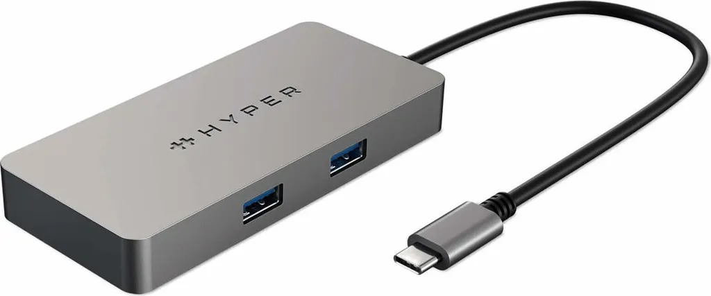 Hub USB-C HYPER HDMB2 adaptateur multiport 5000 Mbit/s en acier robuste - 4