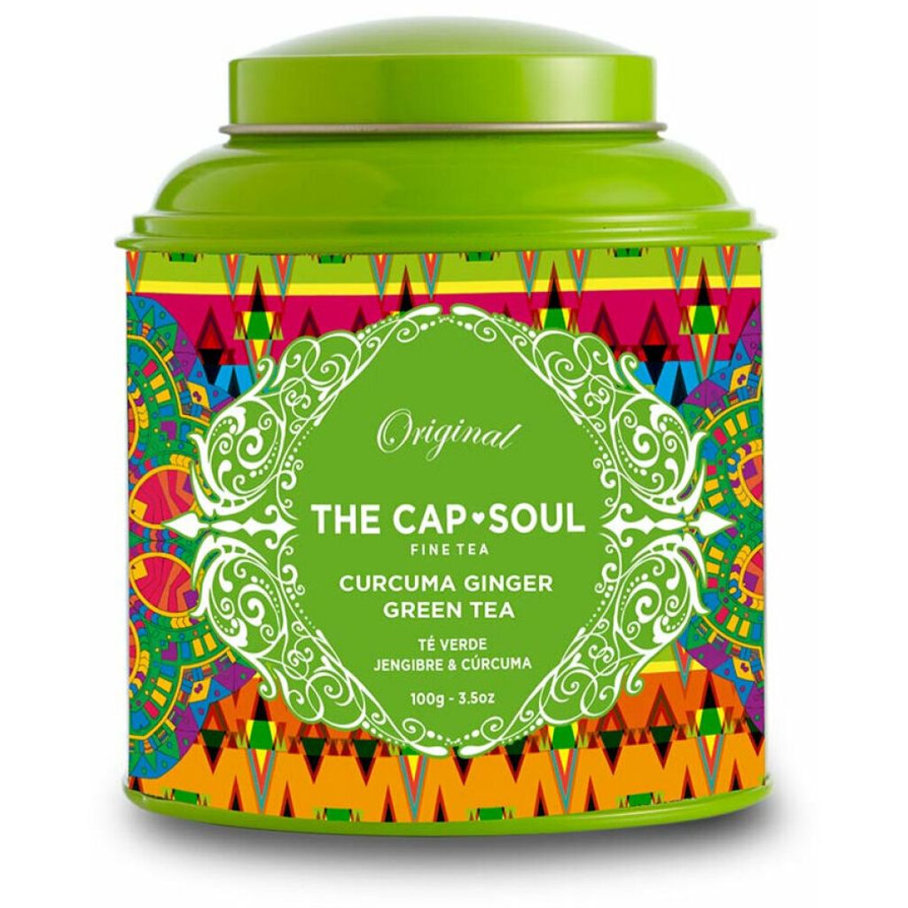 The Capsoul Bulk Green Tea, Ginger and Turmeric 100g