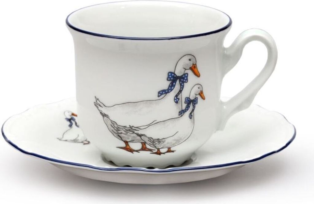 Thun 1794 Tasse mit Untertasse, Gans, 160 ml, Porzellan, Produktbild 