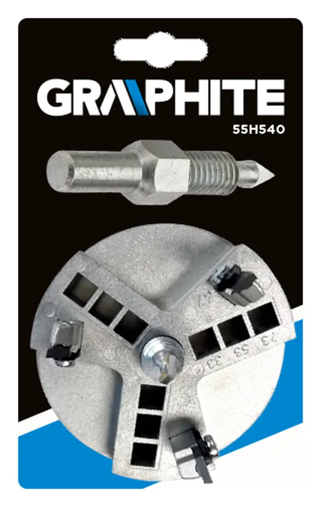 Trépan multi-diamètre pour carrelage Graphite 33 à 73 mm de diamètre - 2
